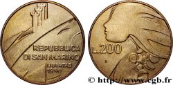 SAN MARINO 200 Lire 1600 ans d’histoire 1990 Rome - R