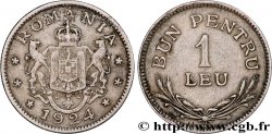 ROMANIA 1 Leu emblème 1924 Bruxelles