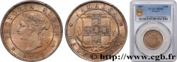 JAMAÏQUE 1/2 Penny Victoria 1887  FDC65 PCGS