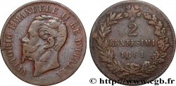 ITALIE 2 Centesimi Victor Emmanuel II 1861 Naples - N