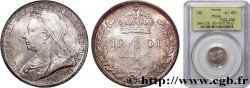 REINO UNIDO 4 Pence 1901 Londres FDC PCGS