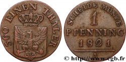 GERMANY - PRUSSIA 1 Pfenning 1821 Berlin