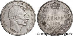 SERBIE 1 Dinar Pierre Ier 1904 Paris