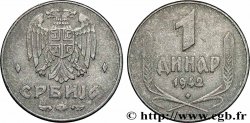 SERBIA 1 Dinar territoire sous commandement militaire allemand 1942 Budapest