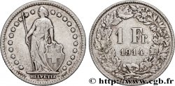 SWITZERLAND 1 Franc Helvetia 1914 Berne VF 