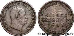 ALLEMAGNE - PRUSSE 1 Silbergroschen  Guillaume Ier 1867 Francfort