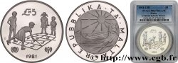 MALTA Piefort 5 Livres Proof Année Internationale de l’enfant 1981 