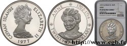 CAYMAN ISLANDS 25 Dollars Proof Anne 1977 Ottawa