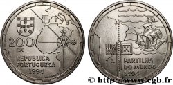 PORTUGAL 200 Escudos la partition du Monde en 1494 1994 Lisbonne