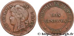 CHILI 2 Centavos 1883 Santiago du Chili