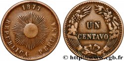 PERú 1 Centavo Soleil 1877 