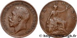 ROYAUME-UNI 1 Farthing Georges V 1920 Londres