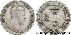 HONG KONG 10 Cents Edouard VII 1904 Londres TB 