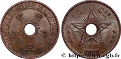 CONGO FREE STATE 5 Centimes variété 1888/7 1888 Bruxelles