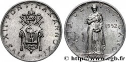 VATICAN ET ÉTATS PONTIFICAUX 1 Lire Pie XII an XIV 1952 Rome SPL 