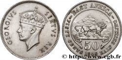AFRIQUE DE L EST 50 Cents (1/2 Shilling) Georges VI 1948 Londres SUP 