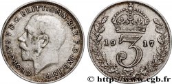 VEREINIGTEN KÖNIGREICH 3 Pence Georges V 1917 Londres