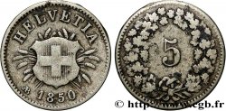 SUISSE 5 Centimes (Rappen) 1850 Strasbourg - BB