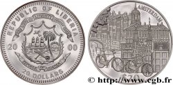 LIBERIA 20 Dollars Proof Monuments de Amsterdam 2000 