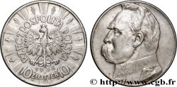 POLAND 10 Zlotych Maréchal Pilsudski 1936 Varsovie