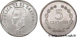 EL SALVADOR 5 Centavos Francisco Morazan 1993 Sherrit Mint, Canada