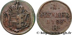 GERMANY - BURGAU 1 Heller 1788 Günzburg