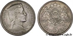 LETTONIE 5 Lati 1932  SUP 