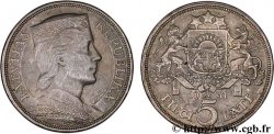 LETTONIE 5 Lati 1931  SUP 
