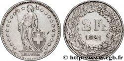 SUIZA 2 Francs Helvetia 1921 Berne MBC 
