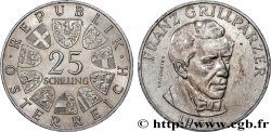 AUSTRIA 25 Schilling le dramaturge Franz Grillparzer 1964 