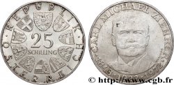 AUSTRIA 25 Schilling 50e anniversaire de la mort du compositeur Carl Michael Ziehrer 1972 