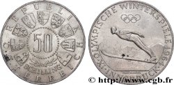 AUTRICHE 50 Schilling Jeux Olympiques d’Innsbruck, saut à ski 1964 Vienne