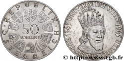 AUTRICHE 50 Schilling 600e anniversaire de la fondation de l’Université de Vienne par l archiduc Rudolf IV dit  der Stifter  1965 