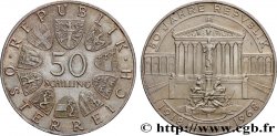 AUTRICHE 50 Schilling 50e anniversaire de la République, le Parlement Autrichien 1968 