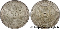 AUTRICHE 50 Schilling 350e anniversaire de l’Université de Salzbourg 1972 Vienne