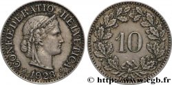 SWITZERLAND 10 Centimes (Rappen) Helvetia 1928 Berne