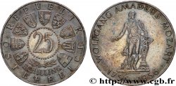 AUSTRIA 25 Schilling 200e anniversaire de la naissance de Mozart 1956 