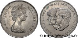 ROYAUME-UNI 25 New Pence (1 Crown) mariage du Prince de Galles et de Lady Diana Spencer 1981 