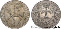 ROYAUME-UNI 25 New Pence jubilé d’argent d’Elisabeth II 1977 