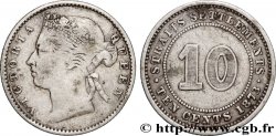 MALAYSIA - STRAITS SETTLEMENTS 10 Cents Straits Settlements Victoria 1873 Londres