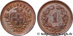SCHWEIZ 1 Centime (Rappen) Croix Suisse 1932 Berne