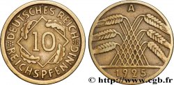 DEUTSCHLAND 10 Reichspfennig gerbe de blé 1925 Berlin