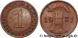 DEUTSCHLAND 1 Reichspfennig 1931 Muldenhütten