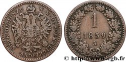 AUSTRIA 1 Kreuzer 1859 Vienne