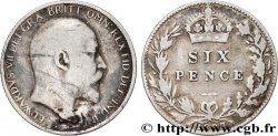 GRANDE-BRETAGNE - ÉDOUARD VII 6 Pence  1907 