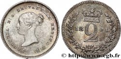 GRANDE BRETAGNE - VICTORIA 2 Pence Victoria tête jeune 1841 Londres