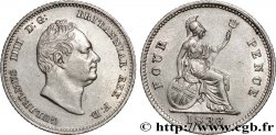 ROYAUME-UNI 4 Pence ou Groat Guillaume IV 1836 