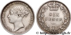 ROYAUME-UNI 6 Pence Victoria 1884 