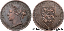 JERSEY 1/12 Shilling Victoria 1877 Heaton