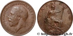 ROYAUME-UNI 1 Farthing Georges V 1918 
